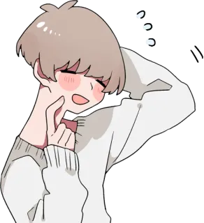 😳 つつつ Anime, Dễ thương, Kawaii, Nhật Bản, Minh họa, Phim hoạt hình telegram sticker