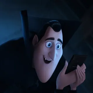 🧛‍♂ Dracula Hotel Transylvania バンパイア, カートゥーン, アニメ, ホテル・トランシルヴァニア, ドラキュラ, 電話 telegram sticker