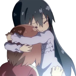 🤗 anime, hug, cute, friendship, kawaii, emotional telegram sticker