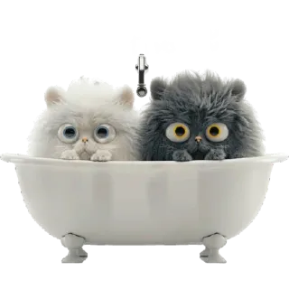 Парные котейки @Nyasticks2 telegram stickers