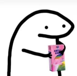 🥛 florkofcows, молоко, напиток, мультфильм, персонаж, стикер whatsapp sticker