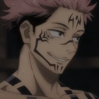 🎟 Ryomen Sukuna Jujutsu Kaisen Anime, Manga, Espíritu Maldito, Sukuna, Ryomen Sukuna telegram sticker