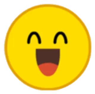 😄 Émoji, Joyeux, Sourire, Joie, Visage telegram sticker