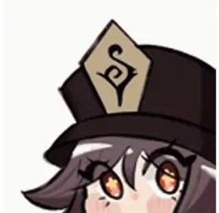 🫥 Hu Tao Genshin Impact anime, genshin impact, hu tao, cute, video game, character telegram sticker