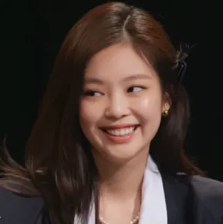 🌷 Jennie Kim kpop, sängerin, promi, frau, lächelnd, jennie whatsapp sticker