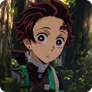 ❔ Tanjiro Kamado Demon Slayer anime, demon slayer, tanjiro, tanjiro kamado, manga, animation whatsapp sticker