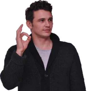 👌 James Franco attore, celebrità, ritratto, uomo telegram sticker