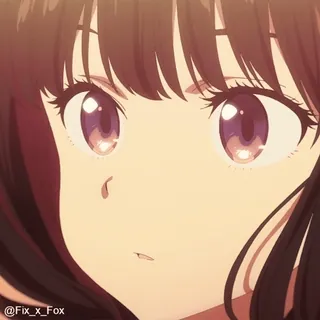 ๐ @Fix_x_Fox anime, girl, portrait, cute, eyes telegram sticker
