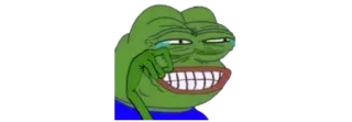 😂 Pepe the Frog meme, Pepe, frog, internet culture, crying telegram sticker
