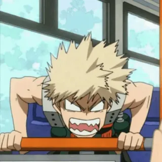 🎭 Bakugo My Hero Academia Anime, Manga, Marah, Bakugo, My Hero Academia telegram sticker