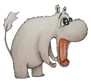 😱 Moomin Moomin, Moomintroll, kartun, lucu, binatang whatsapp sticker