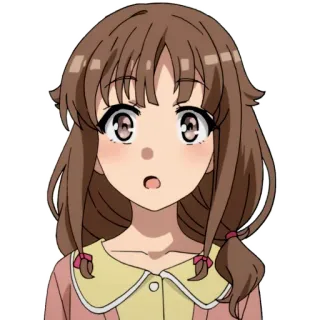 😨 动漫, 女孩, 可爱, 卡通 telegram sticker