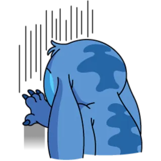 😔 Stitch Lilo & Stitch 스티치, 디즈니, 릴로 & 스티치, 만화 캐릭터, 외계인 telegram sticker
