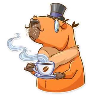 Mr. Capybara telegram stickers