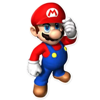 😐 Mario Videospiel, Mario, Nintendo, Super Mario telegram sticker