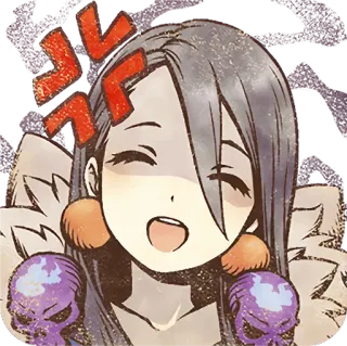 😄 anime, sticker, angry, cartoon, woman telegram sticker