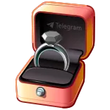 π Telegram ring, verloving, telegram, huwelijk, diamant, sieraden, bruiloft whatsapp sticker
