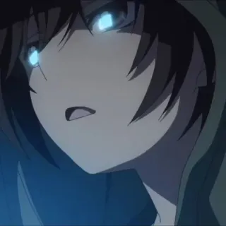 🧷 Anime, Personnage, Manga, Portrait, Yeux brillants whatsapp sticker