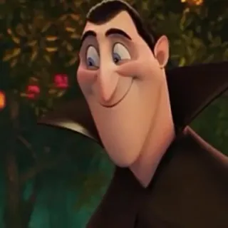 😊 Dracula Hotel Transylvania animado, monstro, vampiro, desenho animado, engraçado, personagem de filme telegram sticker