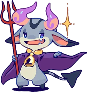 TINY DEVIL "HORN" STICKERS :: @line_stickers whatsapp stickers