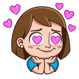Irinka The Girl whatsapp stickers