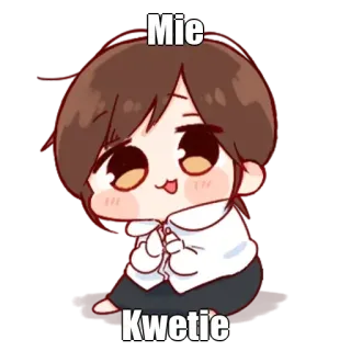 🤔 Mie
Kwetié Chibi, Cartoni animati, Kawaii, Carino whatsapp sticker