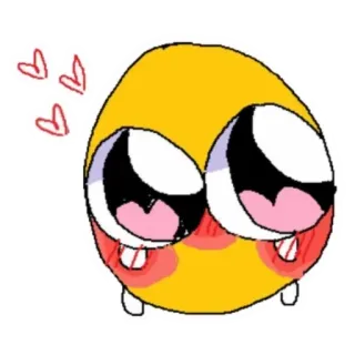 🥺 表情符号, 可爱, 爱, 快乐, 脸红, 数字艺术 telegram sticker