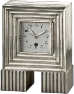 🍀 clock, timepiece, antique, silver, vintage, table clock telegram sticker