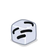 💀 glaçon, gelé, eau, froid, boisson, frais, carré whatsapp sticker