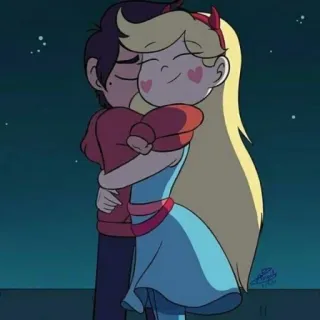 🧿 Marco Diaz, Star Butterfly Star vs. the Forces of Evil Kartun, Pelukan, Cinta, Persahabatan, Romansa telegram sticker