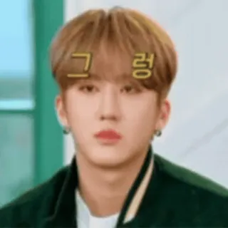 🥲 그렁 koreański, Idol, Osoba, Meme telegram sticker