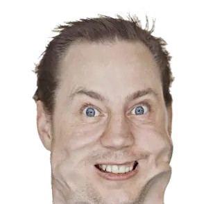 😲 gezicht, grappig, uitdrukking, portret telegram sticker
