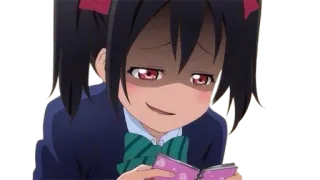 😈 Nico Yazawa Love Live! Anime, Ragazza, Carina, Meme, Nico Nico Nii whatsapp sticker
