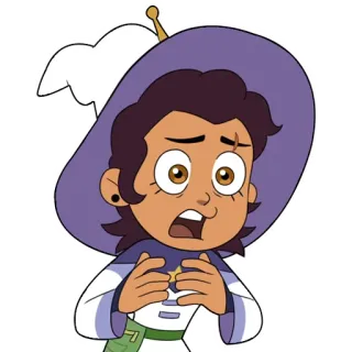 😰 Luz Noceda The Owl House Luz Noceda, The Owl House, cartoon, character, witch, animated telegram sticker