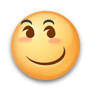 😃 emoji, smirk, expression, face, smile, happy telegram sticker
