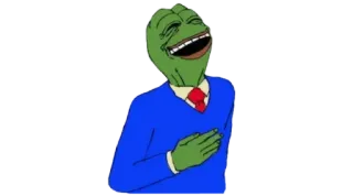 😂 Pepe the Frog meme, pepe, frog, laughing telegram sticker