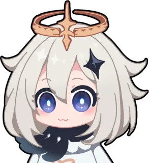 🙂 Paimon Genshin Impact paimon, genshin impact, anime, jogo, adesivo telegram sticker