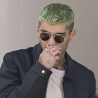 🔦 Zayn Malik zanger, beroemdheid, portret, man, tatoeage telegram sticker