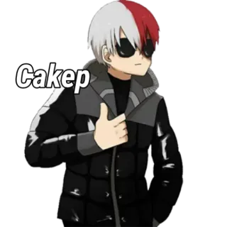 🩸 Todoroki My Hero Academia Cakep Anime, Personaggio, Todoroki, My Hero Academia, carino telegram sticker