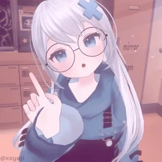 😷 mirror
room Аниме девушка, Виртуальный ютубер, Милый, Мультфильм, Аватар telegram sticker