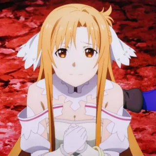 😌 Asuna Sword Art Online Аниме, Sword Art Online, Асуна, Аниме девушка, Фэнтези, Персонаж telegram sticker