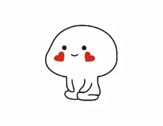 ❤️ imut, kartun, hati, sederhana, bahagia whatsapp sticker