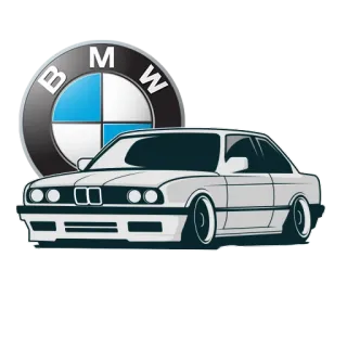 🏍 BMW, Auto, Automobil, Fahrzeug, E30 telegram sticker