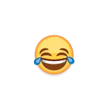 😂 Эмодзи, Смех, Слезы радости, Смешно, Счастливый, Выражение telegram sticker