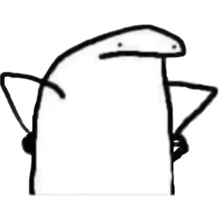 📈 boneco palito, meme, desenho animado, simples, braços cruzados telegram sticker