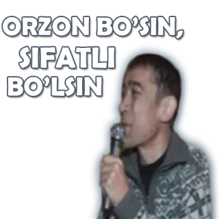 🤙 ORZON BO'SIN, SIFATLI BO'LSIN whatsapp sticker
