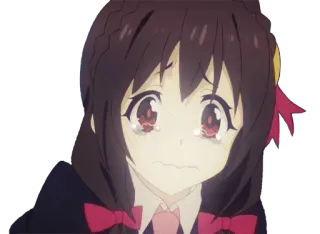 😭 Megumin KonoSuba Anime, Konosuba, Megumin, Triste, Pleurs whatsapp sticker