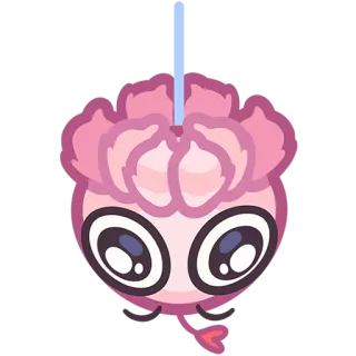 🙃 귀여운, 스티커, 만화, 핑크, 캐릭터 telegram sticker