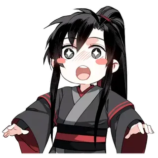 🤩 Anime, Chibi, Charakter, Cartoon, Aufkleber telegram sticker