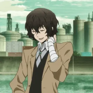 ✨ Osamu Dazai Bungo Stray Dogs อนิเมะ, Bungo Stray Dogs, ดาไซ, โอซามุ ดาไซ, มังงะ, ตัวละคร telegram sticker
